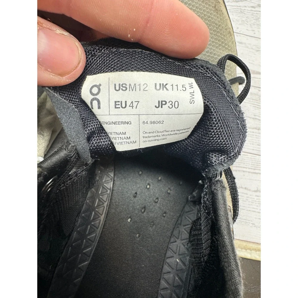 On Running CloudTec Gray Black Men's Running Shoes US 12 EU 47‎ Trainers